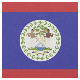 Tecido bandeira de Belize