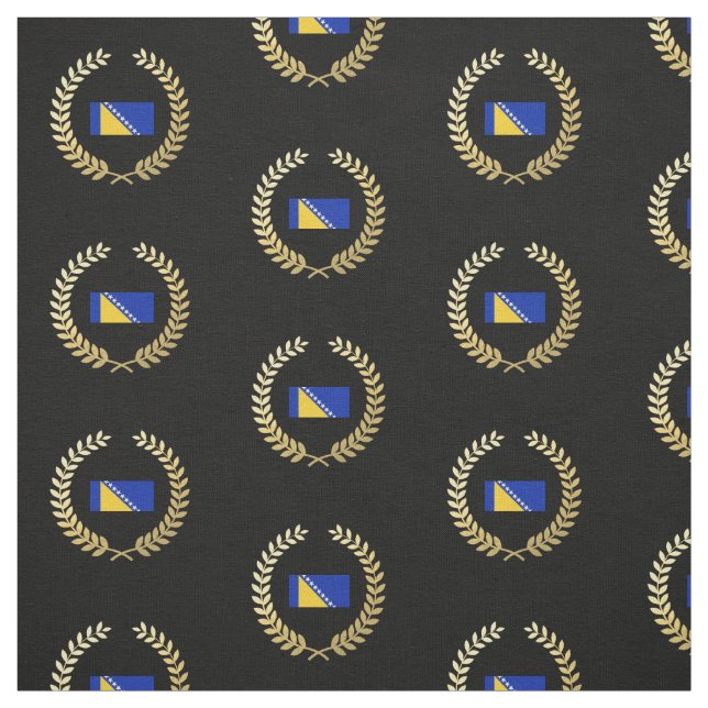 Tecido Bandeira de Bósnia (Modelo)