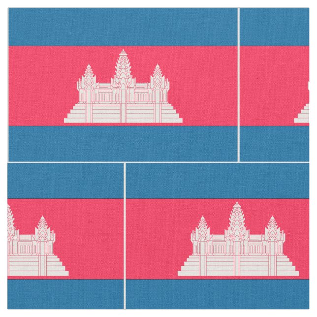 Tecido Bandeira de Cambodia (Detalhe)