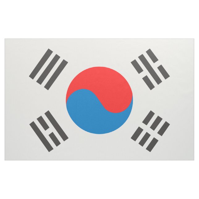 Tecido Bandeira de Coreia do Sul (Jarda)
