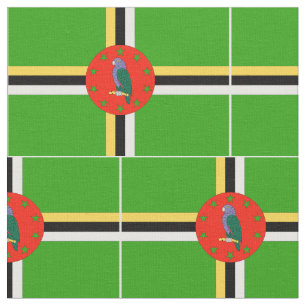 Tecido Bandeira de Dominica