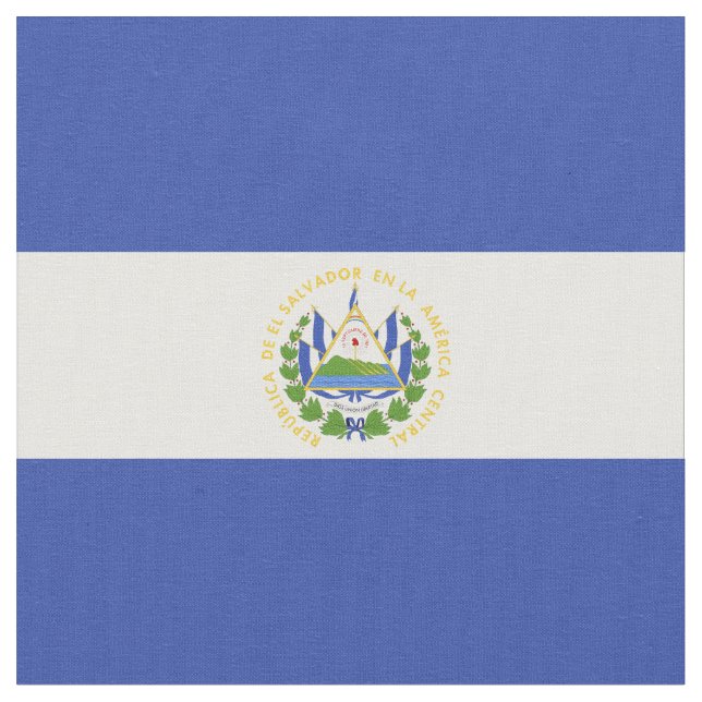 Tecido Bandeira de El Salvador (Detalhe)