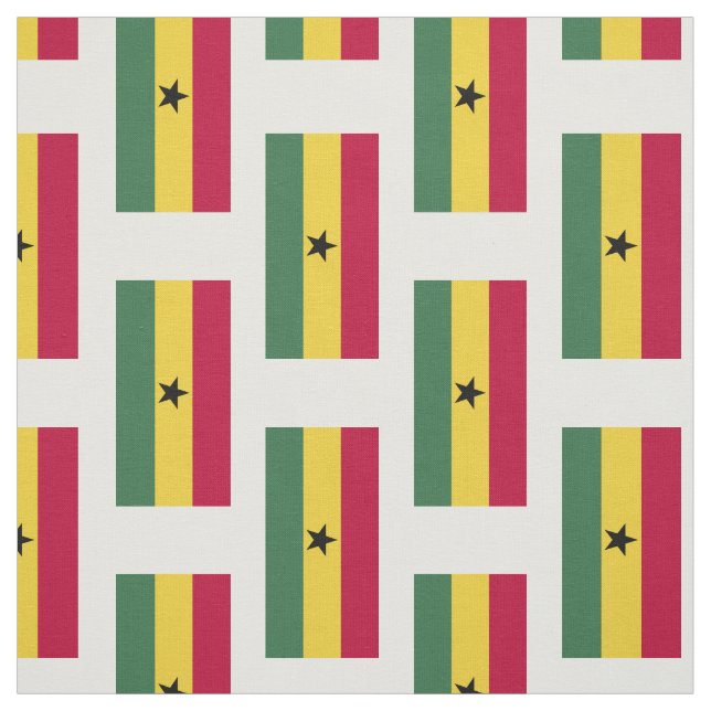 Tecido Bandeira de Ghana (Modelo)