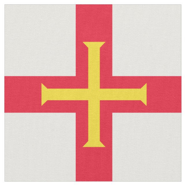 Tecido bandeira de Guernsey (Detalhe)