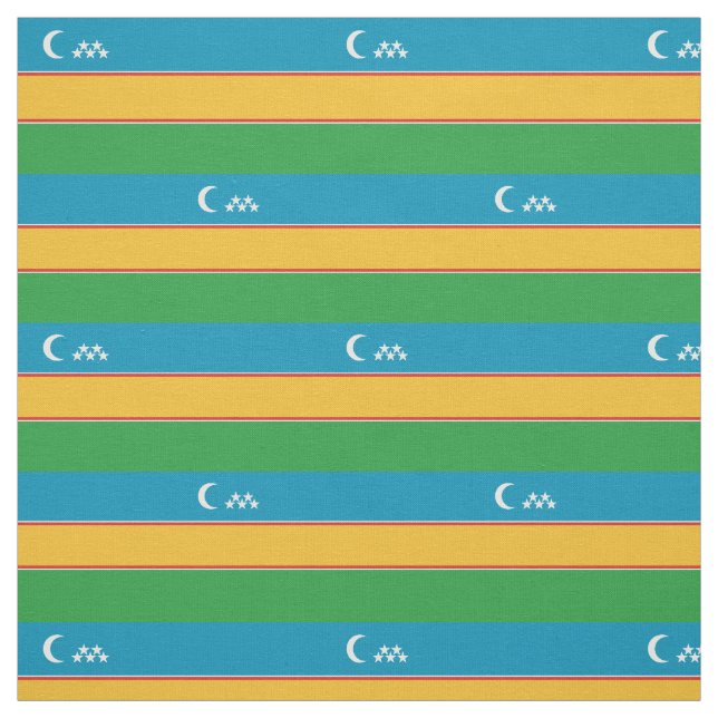 Tecido Bandeira de Karakalpakstan (Modelo)