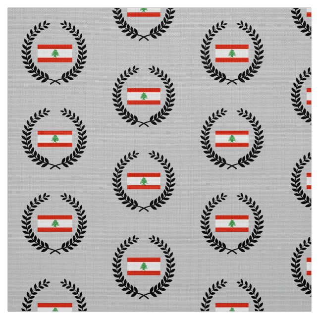 Tecido Bandeira de Líbano (Modelo)