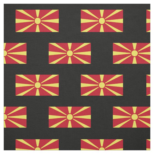 Tecido Bandeira de Macedónia (Modelo)
