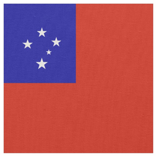 Tecido bandeira de Samoa (Detalhe)