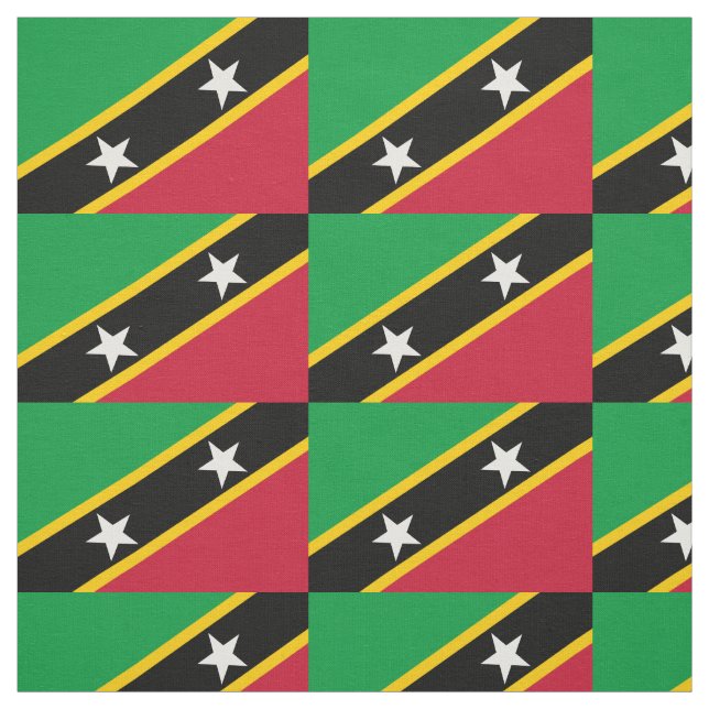 Tecido Bandeira de São Cristóvão e Nevis (Modelo)
