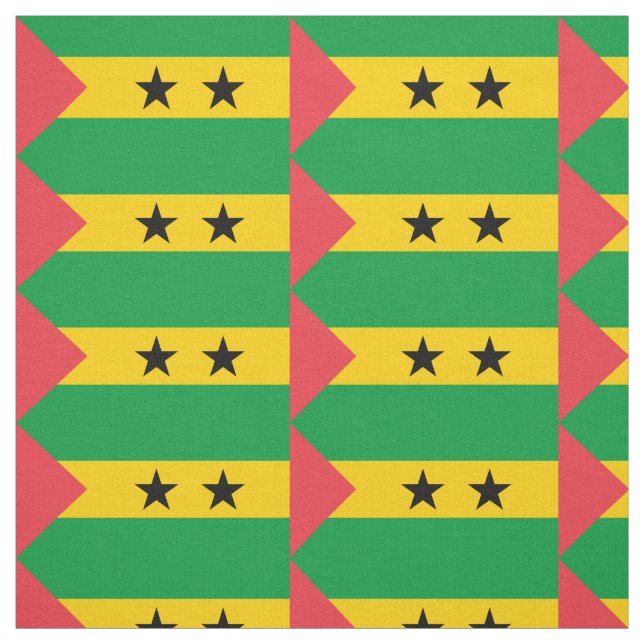 Tecido Bandeira de São Tomé e Príncipe (Modelo)