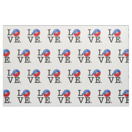 Tecido Bandeira de sorriso de Haiti do amor