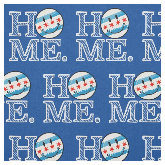 Tecido Bandeira de sorriso Housewarmer de Chicago (Modelo)