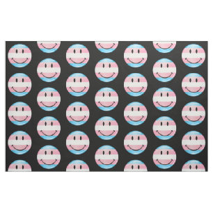 Tecido Bandeira de sorriso redonda do Transgender