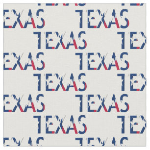 Tecido Bandeira de Texas na palavra Texas
