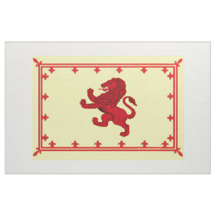 Tecido Bandeira desenfreado antiga do leão de Scotland