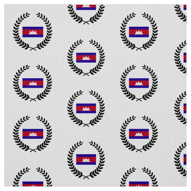 Tecido Bandeira do Camboja (Modelo)