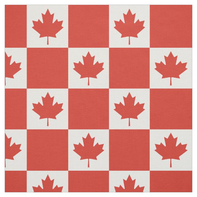 Tecido Bandeira do Canadá (Modelo)