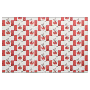 Tecido Bandeira do CANADÁ Patriótico