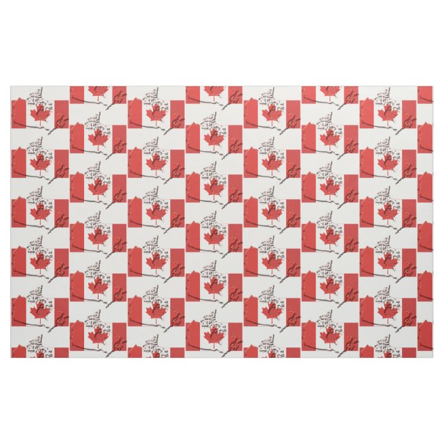 Tecido Bandeira do CANADÁ Patriótico (Fat Quarter)