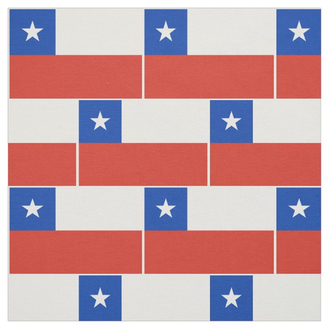 Tecido Bandeira do Chile (Modelo)