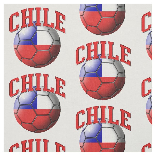 Tecido Bandeira do Chile Soccer Ball Pattern (Modelo)
