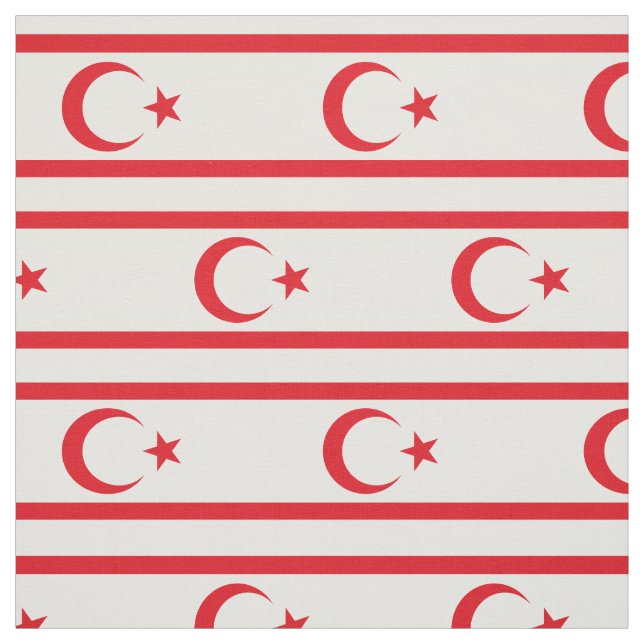 Tecido Bandeira do Chipre do Norte (Modelo)