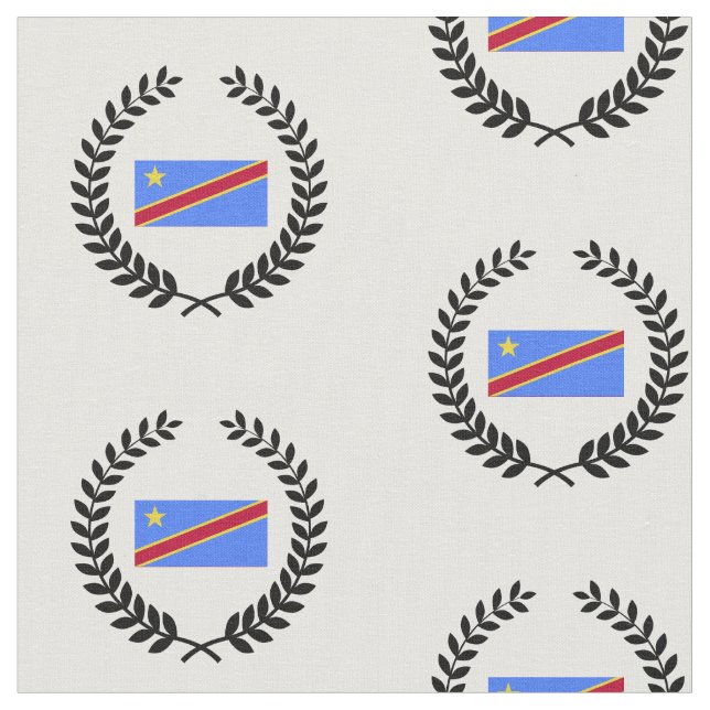 Tecido Bandeira do Congo (Detalhe)
