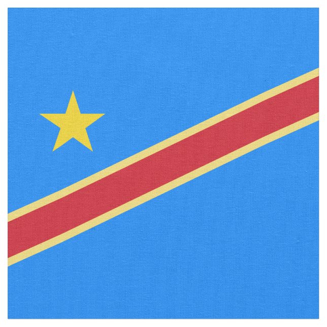 Tecido Bandeira do Congo (Detalhe)
