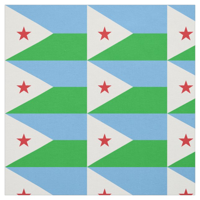 Tecido Bandeira do Djibuti (Modelo)