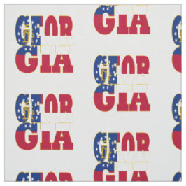 Tecido bandeira do estado americano da Geórgia