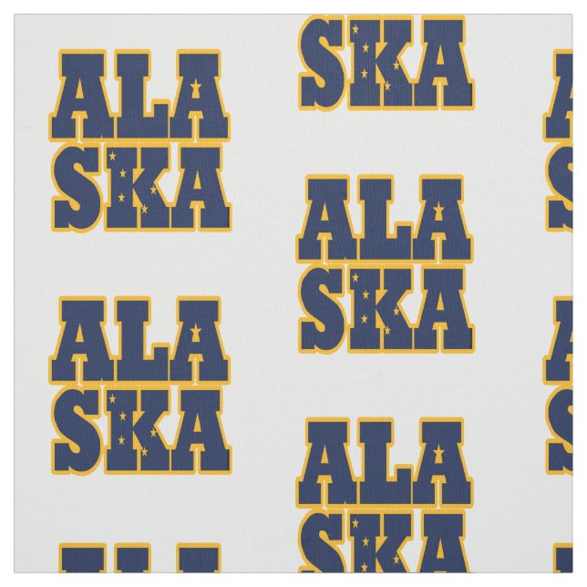 Tecido Bandeira do estado americano de Alaska (Modelo)