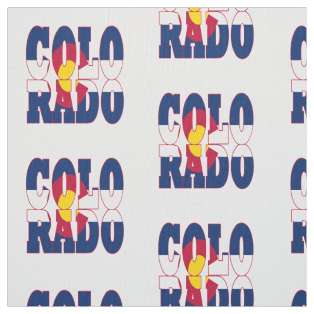 Tecido Bandeira do estado americano de Colorado (Modelo)