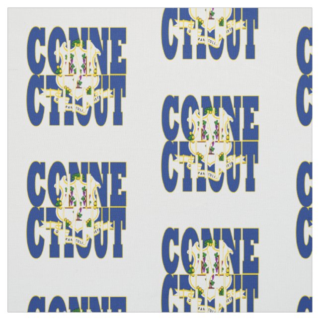 Tecido bandeira do estado americano de Connecticut (Modelo)