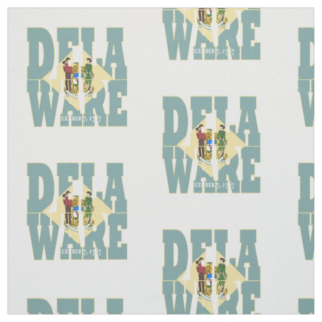 Tecido Bandeira do estado americano de Delaware (Modelo)
