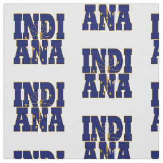 Tecido Bandeira do estado americano de Indiana