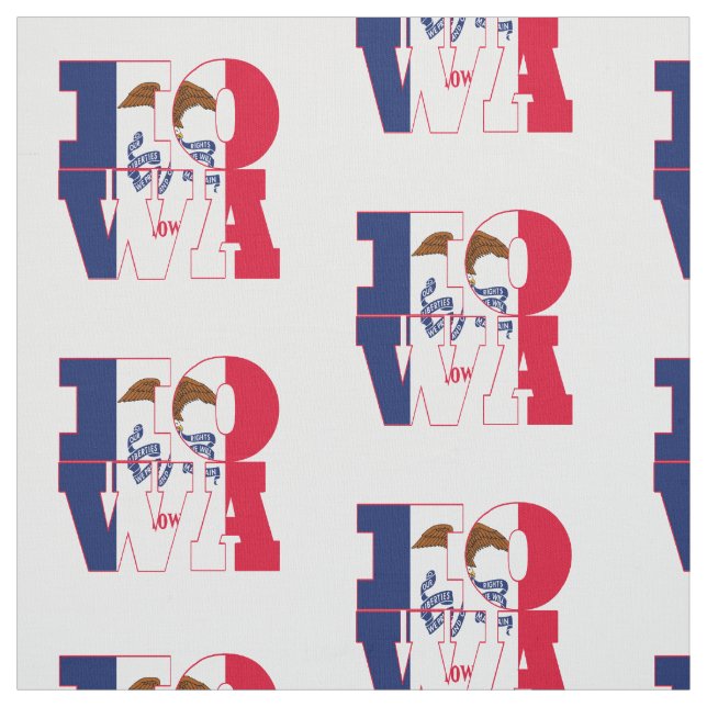 Tecido Bandeira do estado americano de Iowa (Modelo)