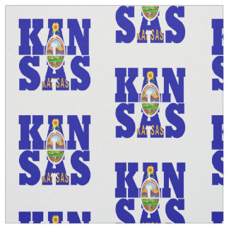 Tecido Bandeira do estado americano de Kansas