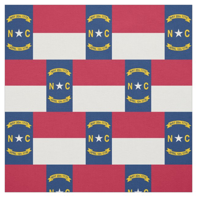 Tecido Bandeira do Estado da Carolina do Norte (Modelo)