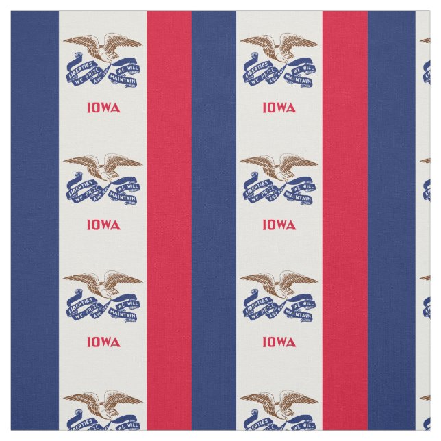 Tecido Bandeira do Estado de Iowa (Modelo)