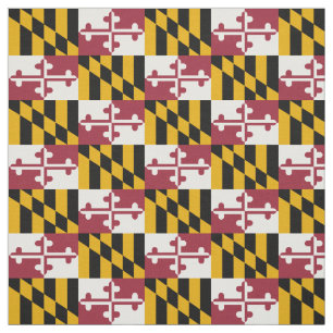 Tecido Bandeira do Estado de Maryland Patriótico