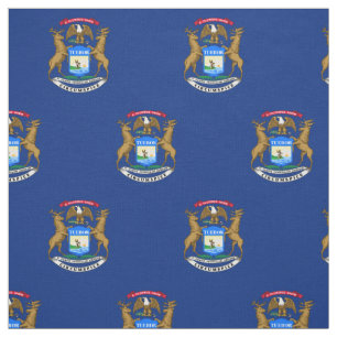 Tecido Bandeira do estado de Michigan