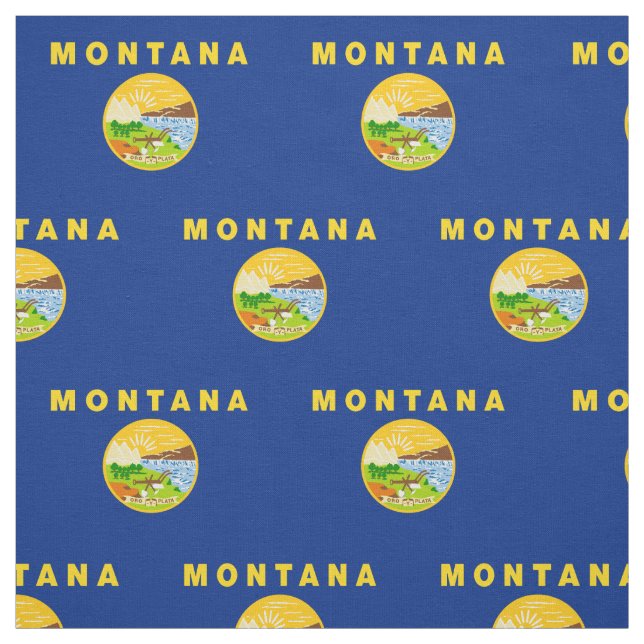 Tecido Bandeira do Estado de Montana (Modelo)