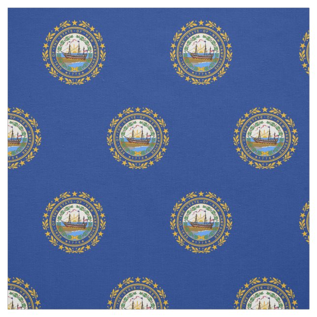 Tecido Bandeira do Estado de New Hampshire (Modelo)