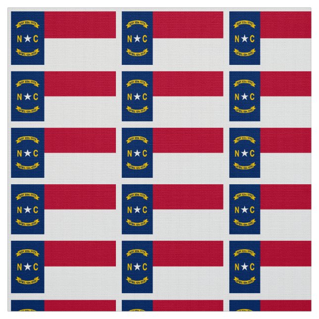 Tecido Bandeira do estado de North Carolina (Modelo)