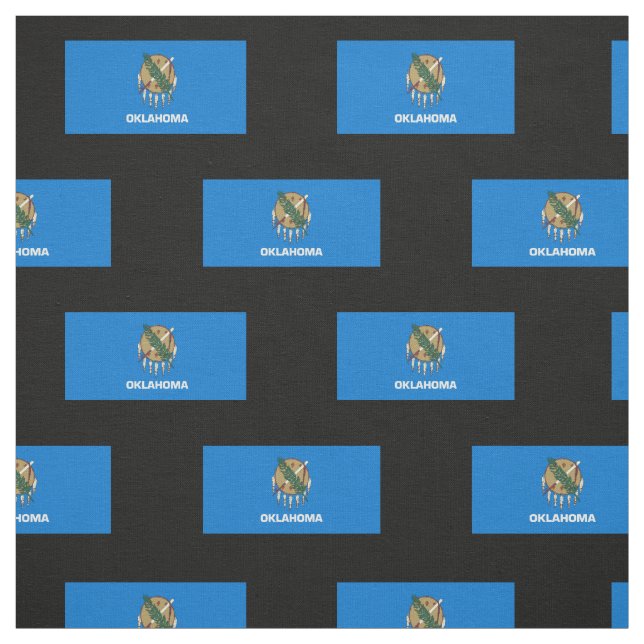 Tecido Bandeira do Estado de Oklahoma (Modelo)