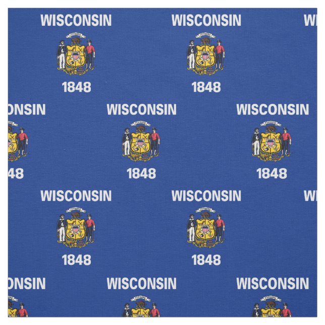 Tecido Bandeira do Estado de Wisconsin (Modelo)
