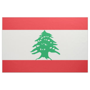 Tecido Bandeira do Líbano