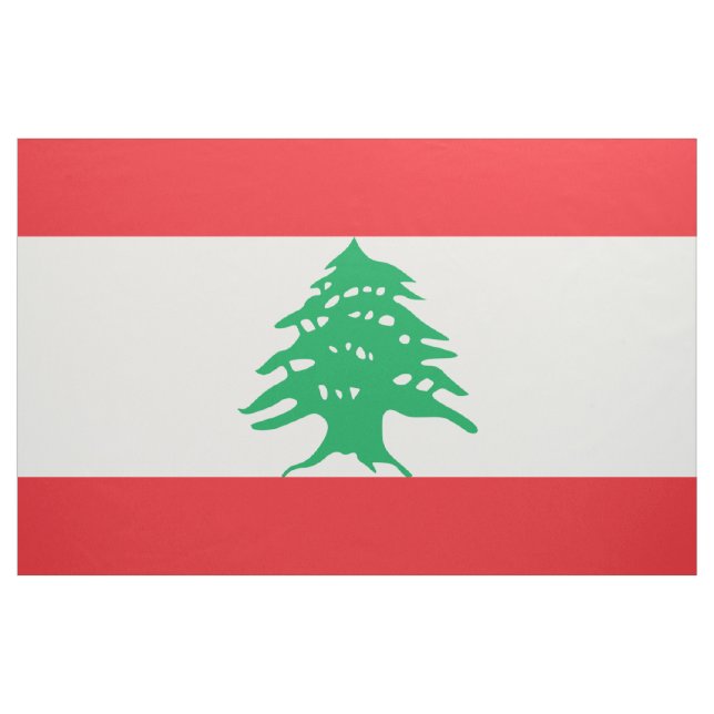 Tecido Bandeira do Líbano (Jarda)