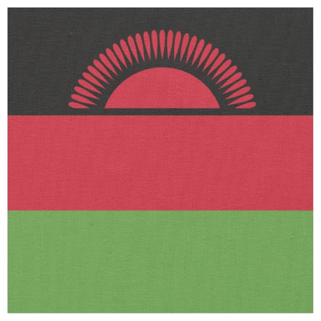 Tecido Bandeira do Malawi (Detalhe)