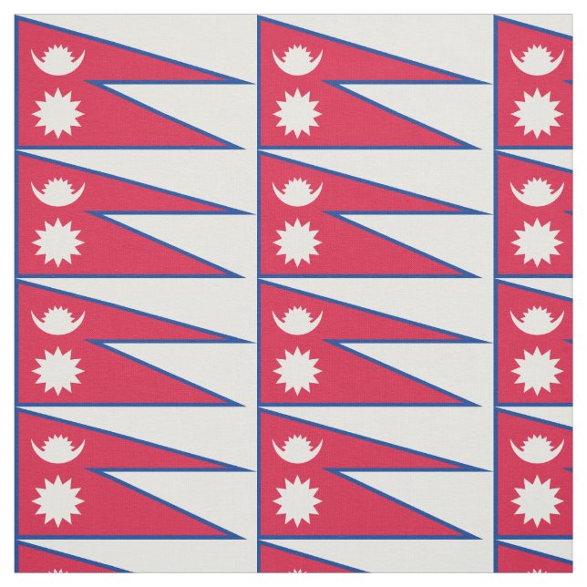 Tecido Bandeira do Nepal (Modelo)